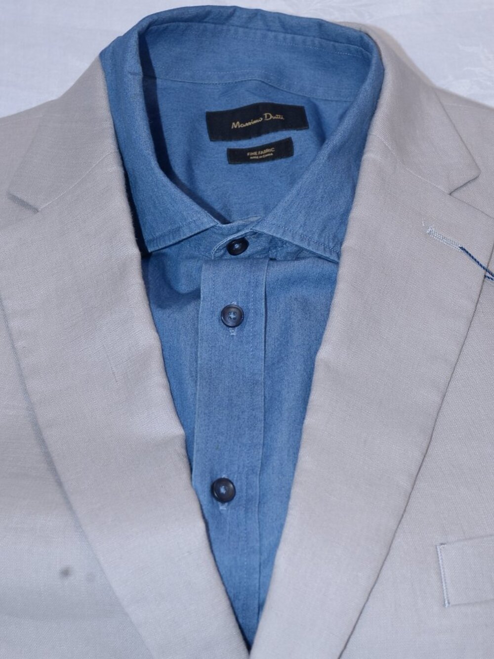 Chaps Ralph Lauren Linen Sport Coat Stone/Oatmeal 48R - Picture 4 of 7